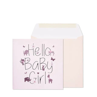 Hello Baby Girl Card