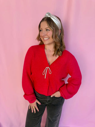 Playful Knot Cardigan