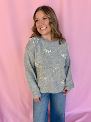 Pearls & Bows Sweater
