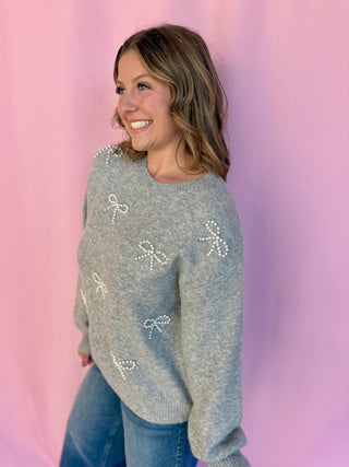 Pearls & Bows Sweater