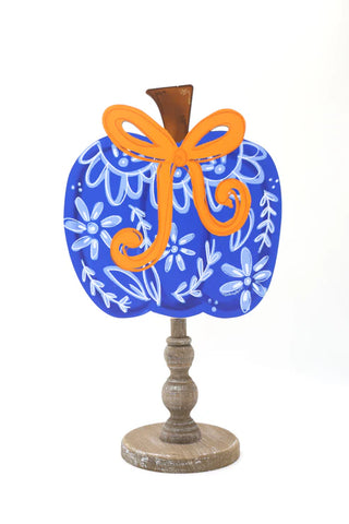 Blue Chinoiserie Pumpkin Topper