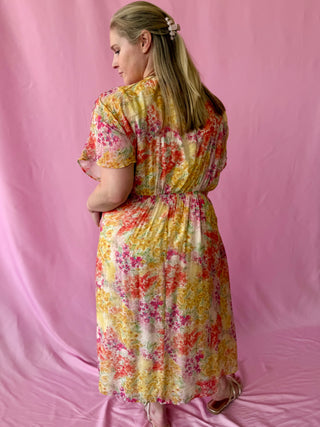 colorful floral maxi dress