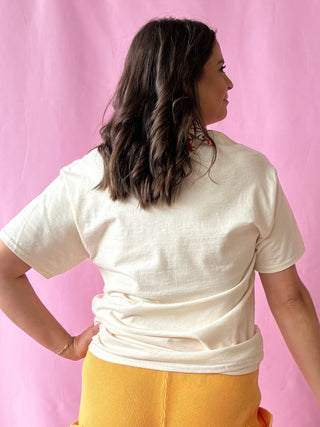 stamped vintage looking tee