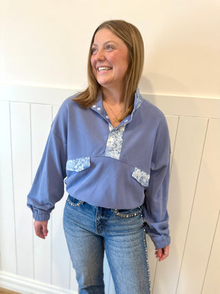 Ditsy Flower Pullover