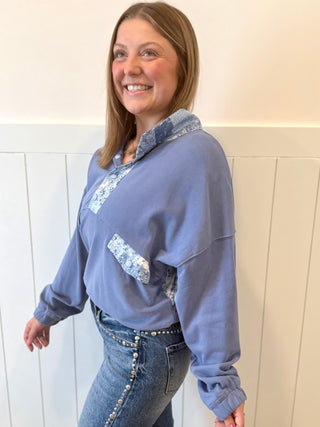 Ditsy Flower Pullover