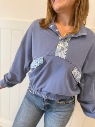 Ditsy Flower Pullover