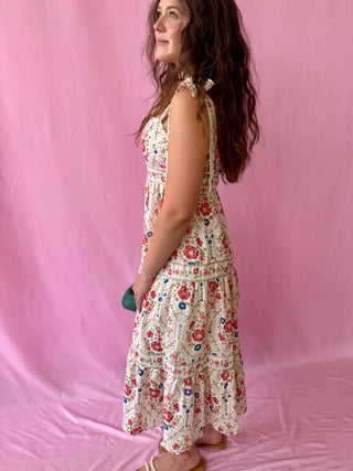 floral midi dress