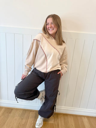 Side Ribbon Tie Jogger Pant