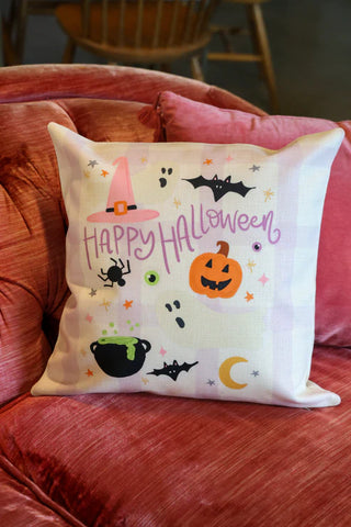 Happy Halloween Icon Pillow