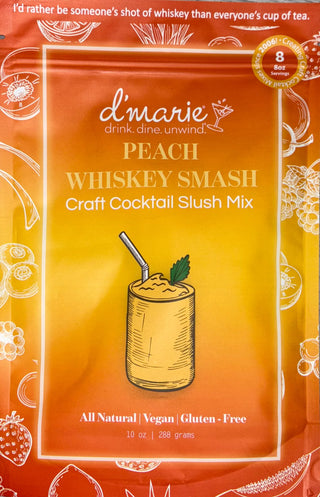 Peach Whiskey Smash Slushie