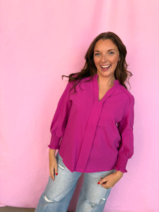 Simple Smocked Cuff Top