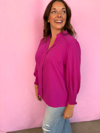 Simple Smocked Cuff Top