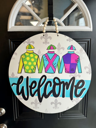 Derby Circle Welcome Door Hanger