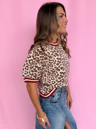 Leopard Luxe Sweater Top