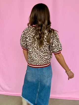 Leopard Luxe Sweater Top