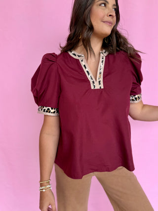 Leopard Lady Top