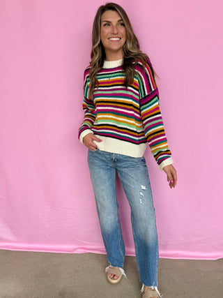 Rainbow Radiance Sweater