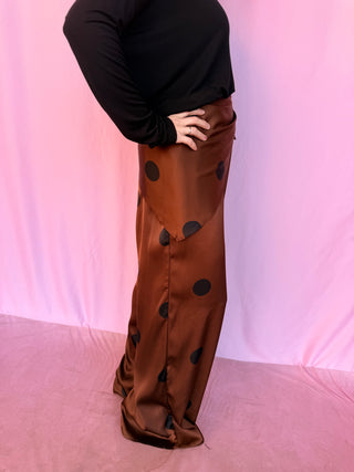 Polka Dot Wrap Pants