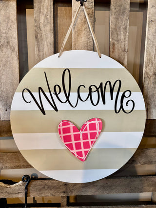 Plaid Heart 8" Attachment