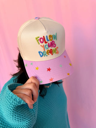 Embroidered Follow Your Dreams Trucker Hat