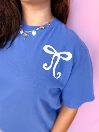 UK Blue Foam Finger Bow Tee