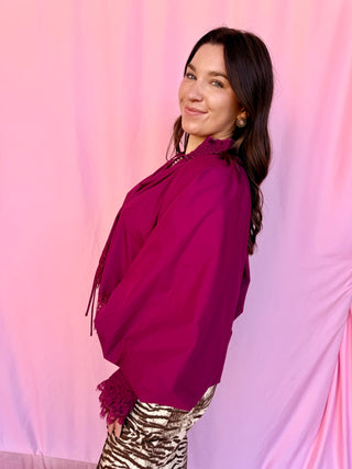 Voluminous Lace Blouse