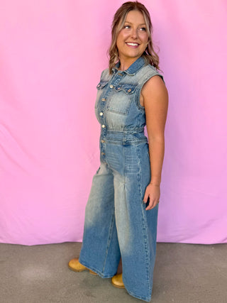 Blue Jean Beauty Jumpsuit