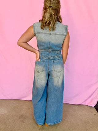 Blue Jean Beauty Jumpsuit