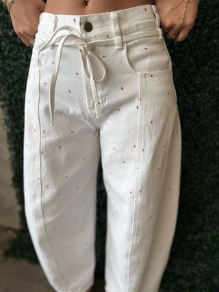 Denim Jeans with Bows 
