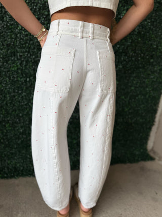 Denim Jeans with Bows 