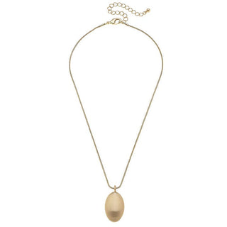 Icon Puffed Oval Icon Necklace