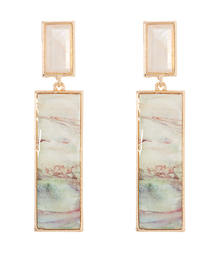 Ivory Shell Bar Earring