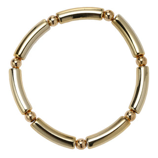 Gold Bar Beaded Bracelet