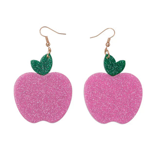 Apple Earrings Green
