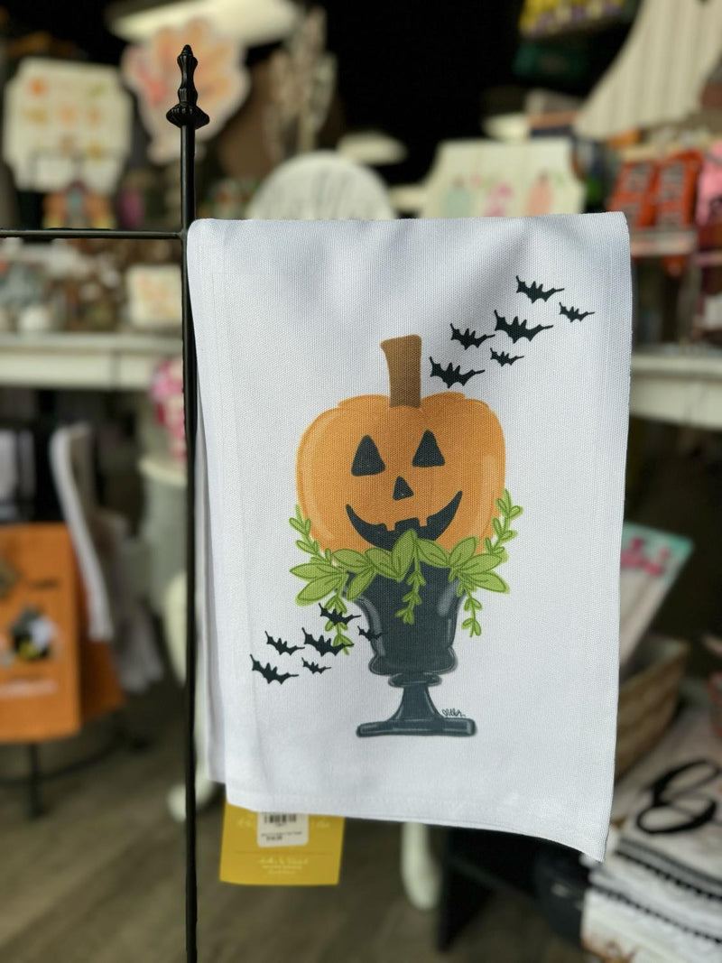 Jack-O-Lantern Tea Towel