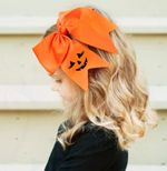 Jackie-O-Lantern Bow Orange