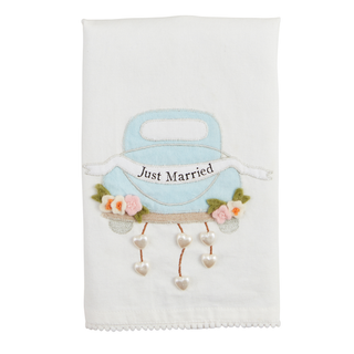 Just Married Wedding Tea Towel