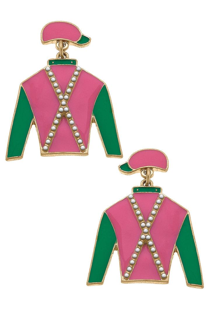 Justify Jockey Silk Drop Earri