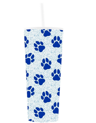 Kentucky Paw Print Tumbler
