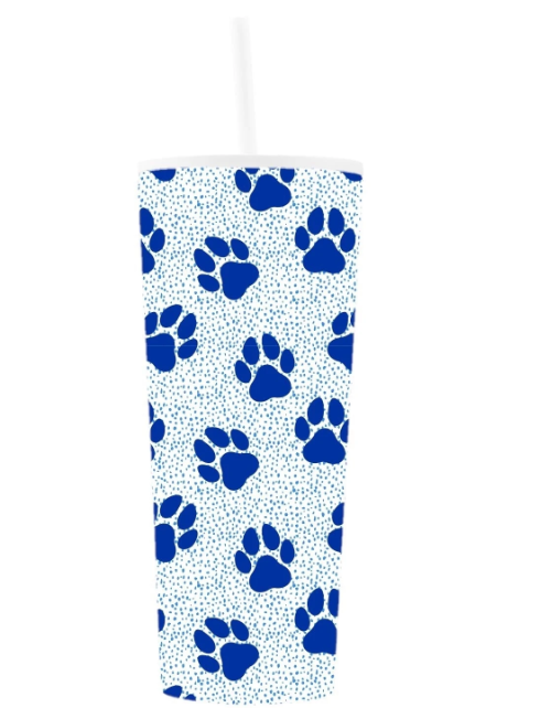 Kentucky Paw Print Tumbler