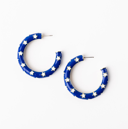 LG Blue&White Justine Earring