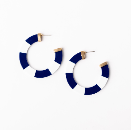 LG Blue&White Melody Earring