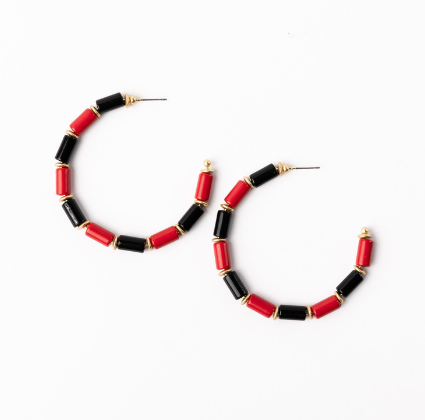 LG Red&Black Cara Earring