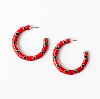 LG Red&Black Justine Earring