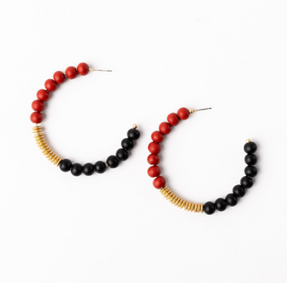 LG Red&Black Kelly Earring