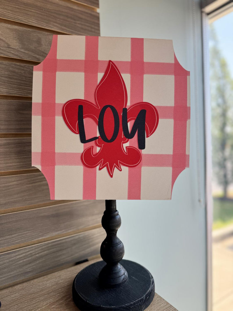 LOU Red Gingham Topper