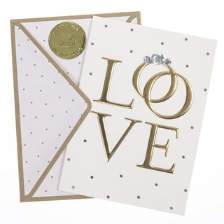 LOVE Rings Wedding Card