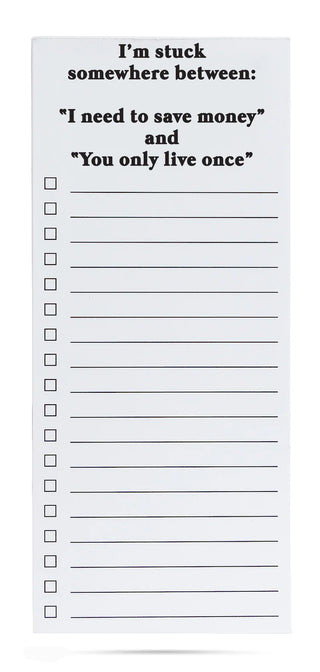 notepad on a white background