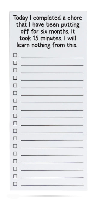 Today I completed a chore List Pad
