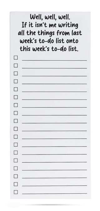 Last Week's To Do List List Pad
